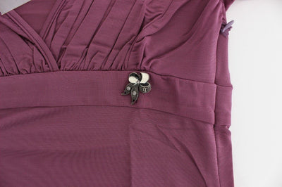 Purple jersey top blouse