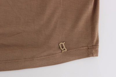 Brown shortsleeved top
