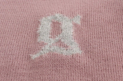 Purple v-neck wool cardigan