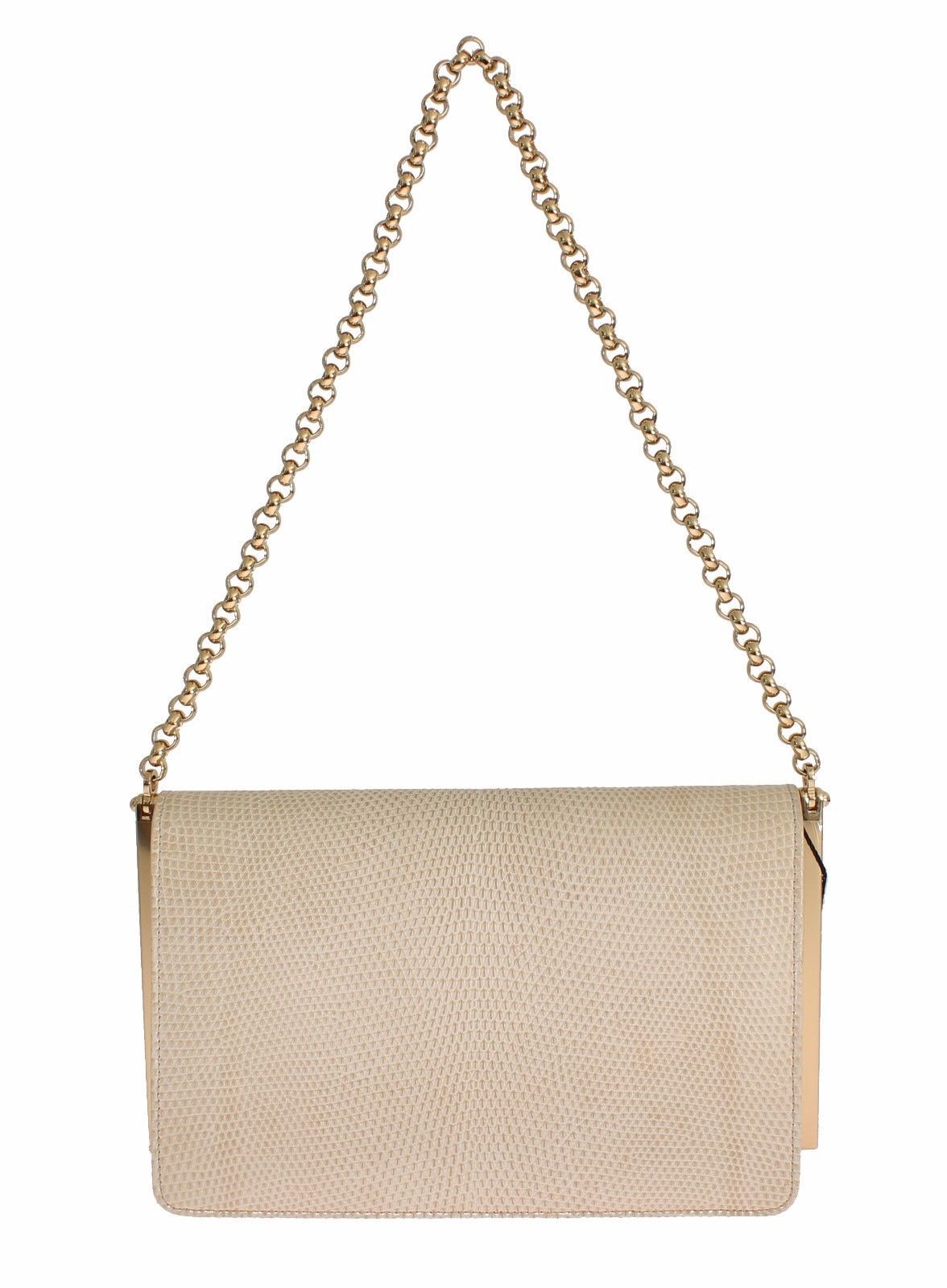 Bag Beige Varano Lizard Shoulder Evening Party Clutch