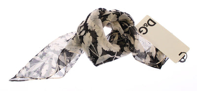 Multicolor Floral Silk Scarf Wrap