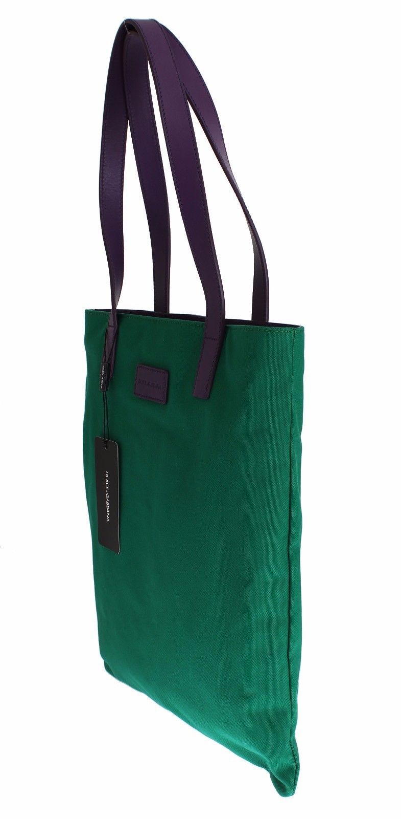 Green Denim Leather Hand Shoulder Travel Bag