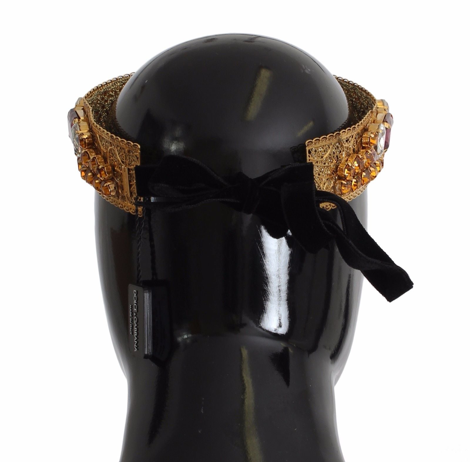 Crown Gold-plated Crystal Sicily GEMME Tiara Headband