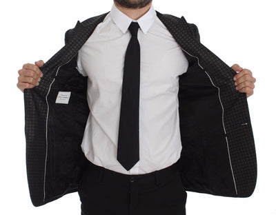 Green Silk Slim Two Button Blazer