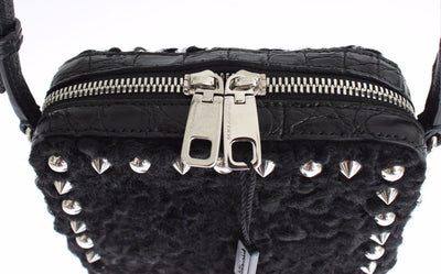 Bag Black Caiman Python Ostrich Ashkatran Purse