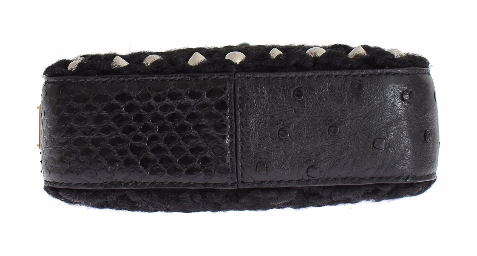 Bag Black Caiman Python Ostrich Ashkatran Purse