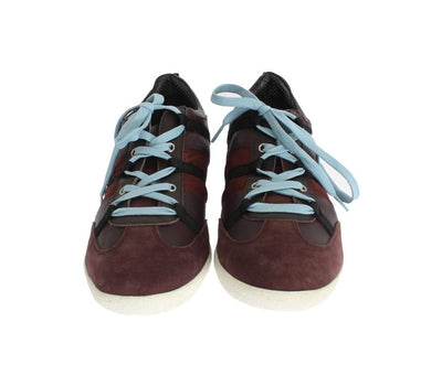 Bordeaux Leather Casual Sneakers