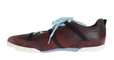 Bordeaux Leather Casual Sneakers