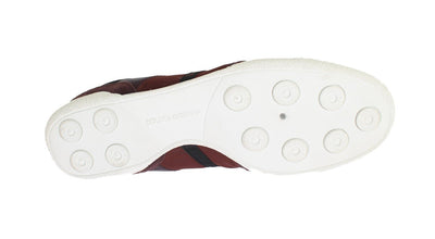 Bordeaux Leather Casual Sneakers