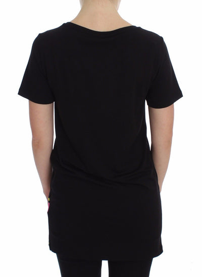 Black Crew-neck Graphic T-shirt