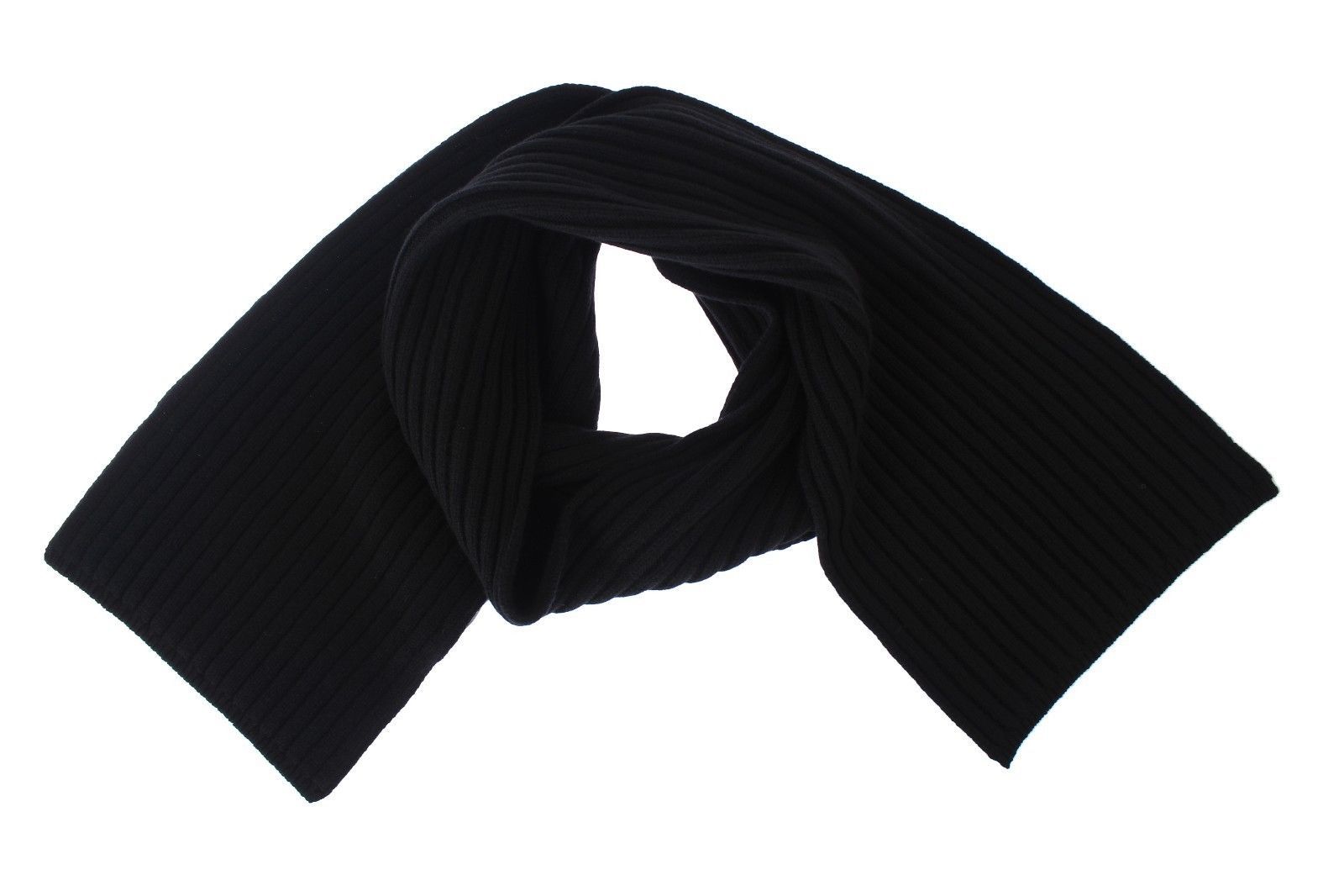Black Cashmere Mens Scarf