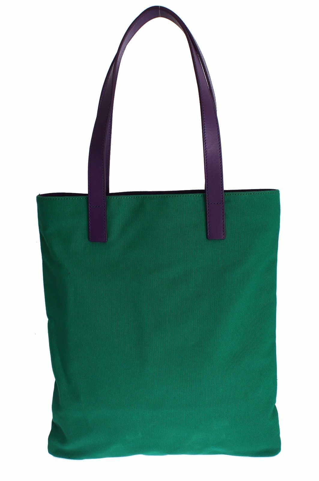 Green Denim Leather Hand Shoulder Travel Bag