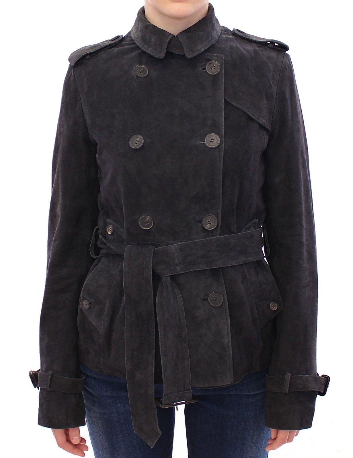 Blue Suede Leather Jacket