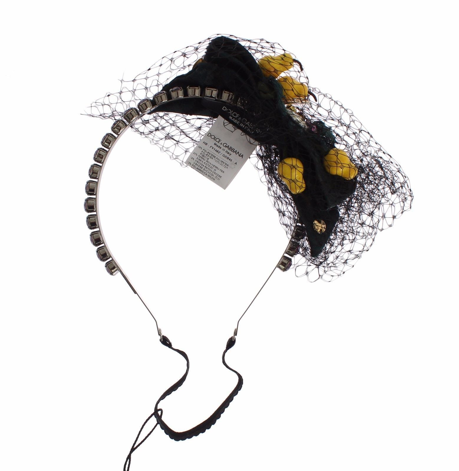 Diadem Headband Tiara Pear Fruit Crystal Bow Hair