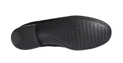 Black Leather Dress Derby Formal Shoes