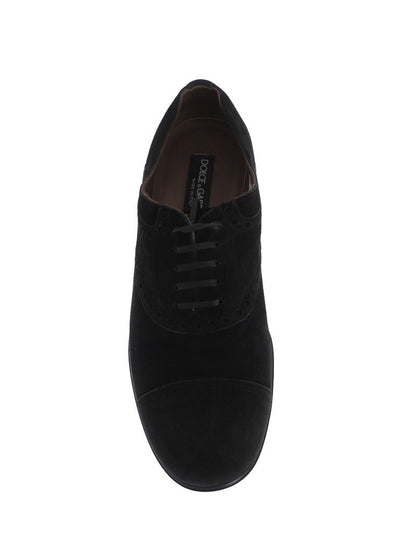 Black Leather Dress Derby Formal Shoes