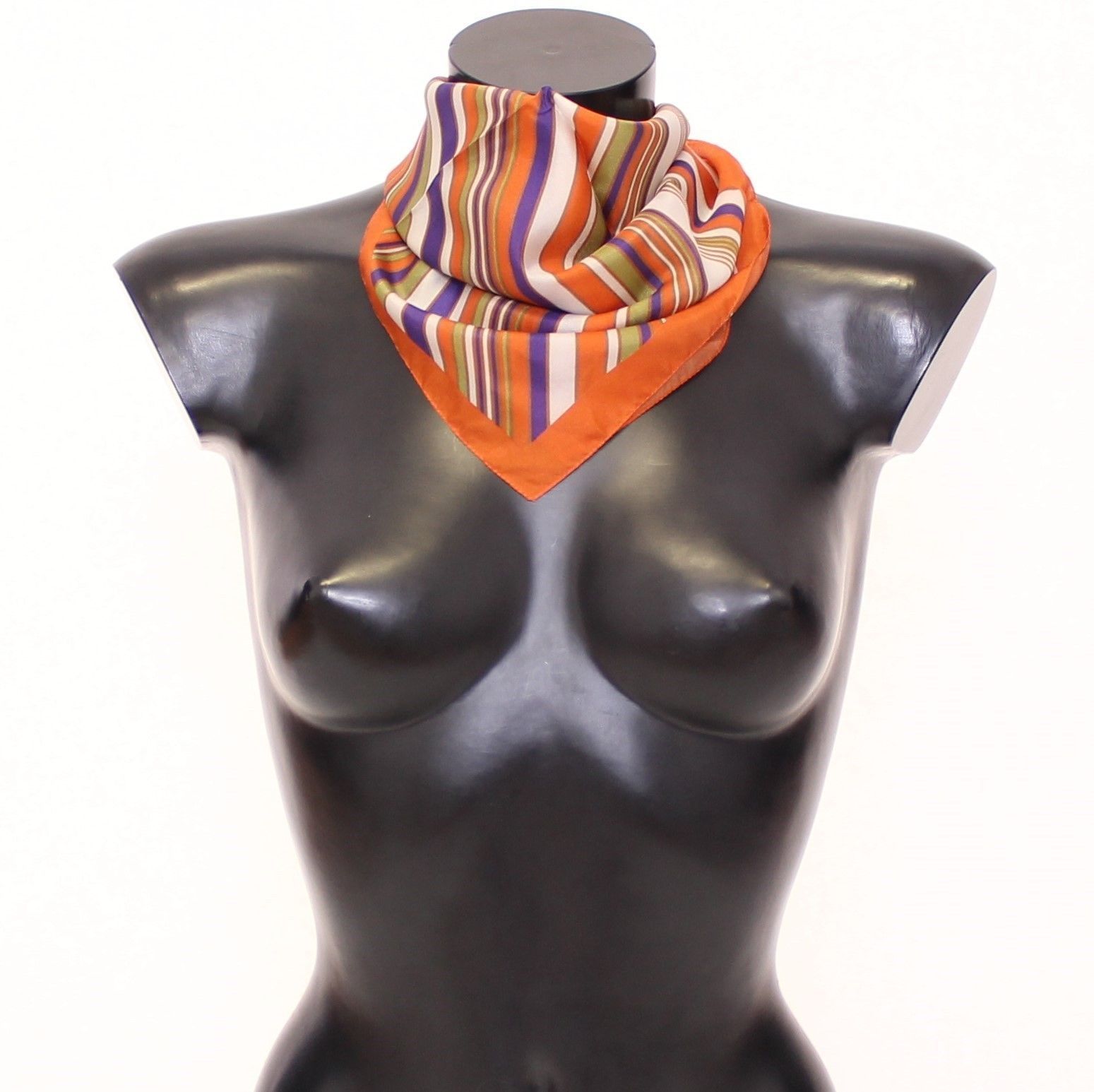 Multicolor Pattern Silk Scarf Wrap