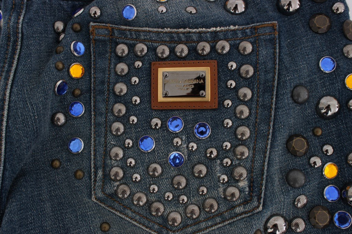 Crystal Embellished GIRLY Slim Fit Jeans