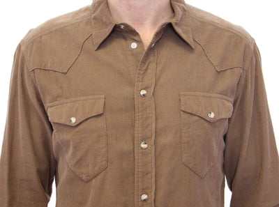 Exclusive Beige Manchester Sicilia Casual Shirt