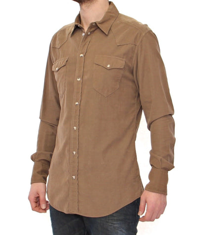 Exclusive Beige Manchester Sicilia Casual Shirt