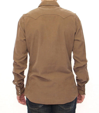 Exclusive Beige Manchester Sicilia Casual Shirt