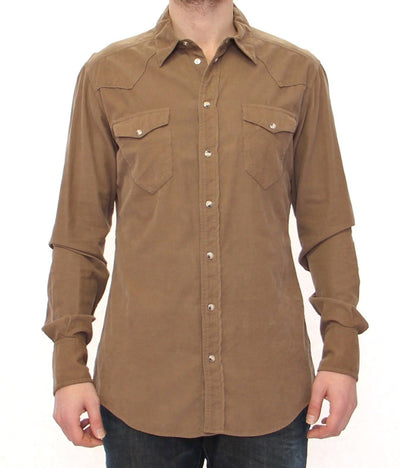 Exclusive Beige Manchester Sicilia Casual Shirt