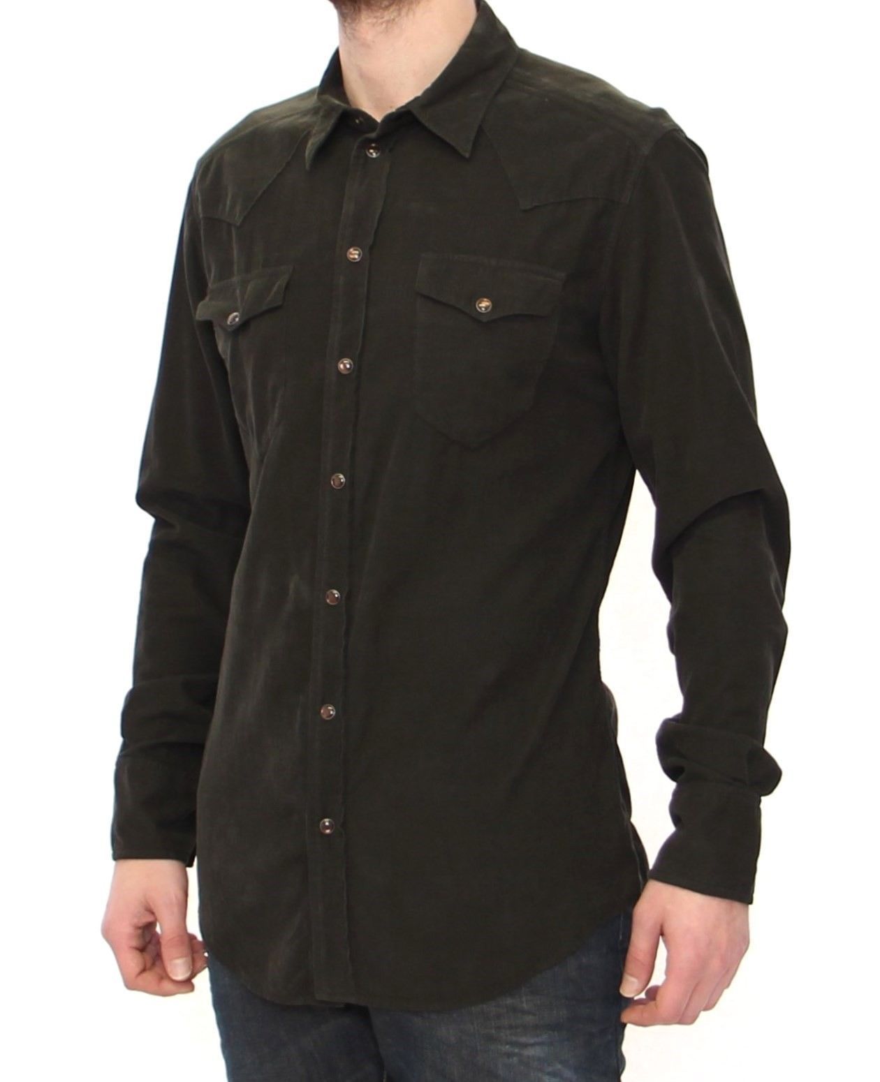 Exclusive Green Manchester Sicilia Casual Shirt