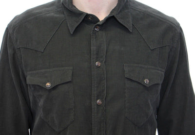 Exclusive Green Manchester Sicilia Casual Shirt