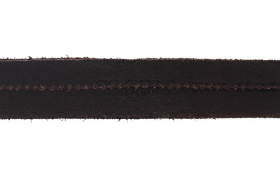 Brown Leather Logo Belt