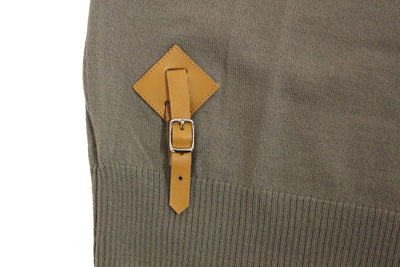 Gray wool cardigan sweater