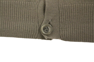 Gray wool cardigan sweater