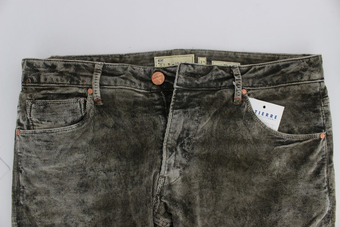 Green Wash Cotton Stretch Slim Fit Jeans