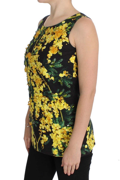 Multicolor Floral Crystal Top Blouse