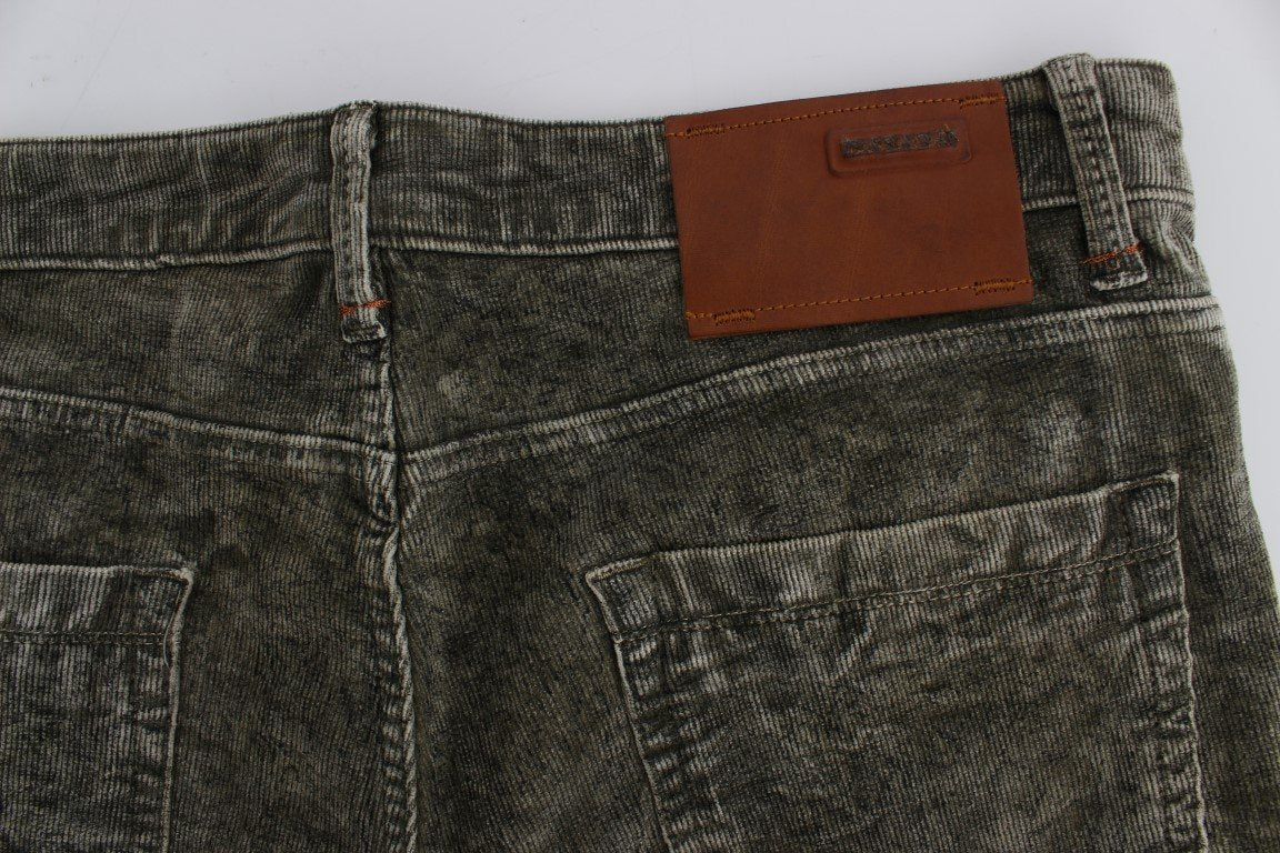 Green Wash Cotton Stretch Slim Fit Jeans