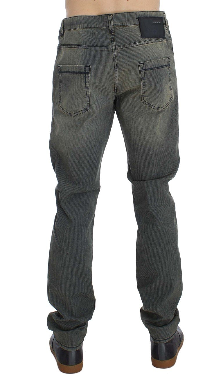 Blue Wash Cotton Stretch Slim Fit Jeans