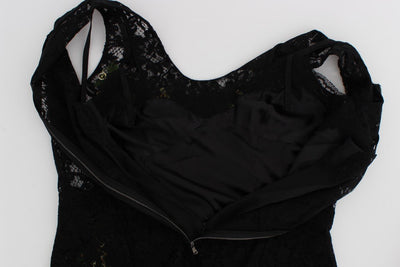 Black Floral Lace Embroidered Blouse