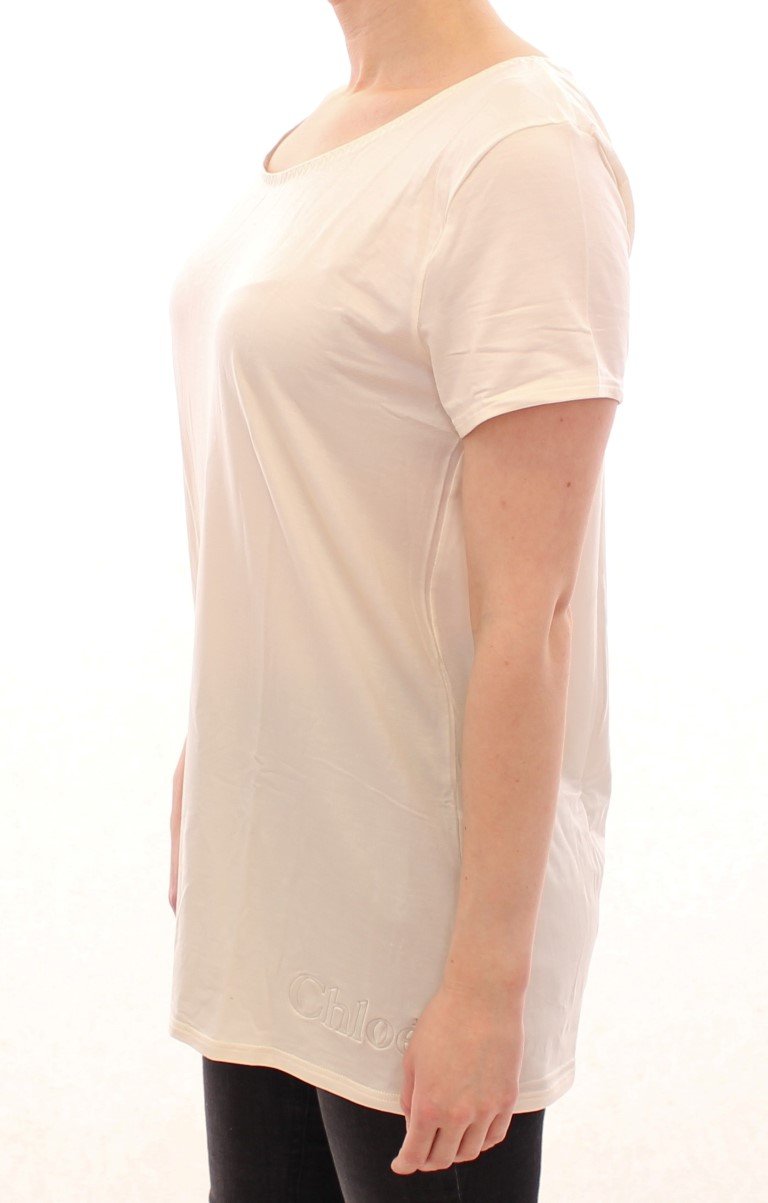 White shortsleeve crewneck t-shirt