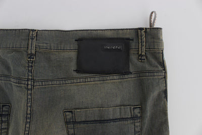Blue Wash Cotton Stretch Slim Fit Jeans