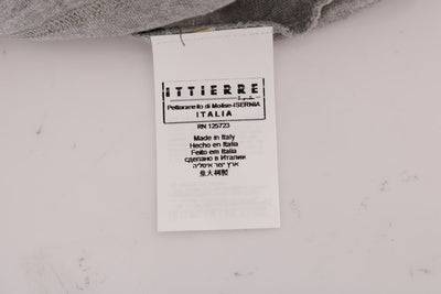 Gray Newspaper Print T-Shirt