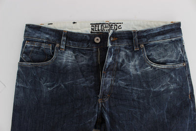 Blue Wash Cotton Stretch Slim Fit Jeans