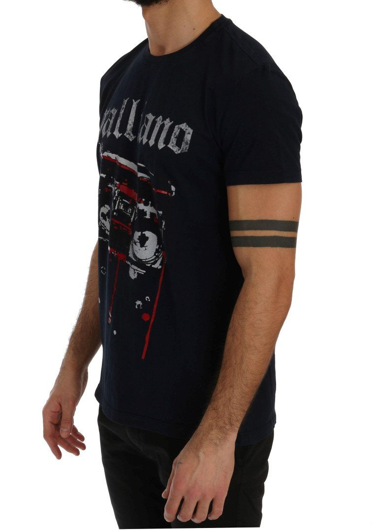 Blue Motive Radio Print Short Sleeve T-Shirt