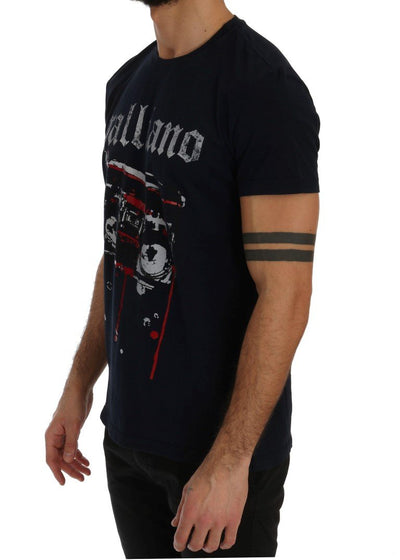 Blue Motive Radio Print Short Sleeve T-Shirt