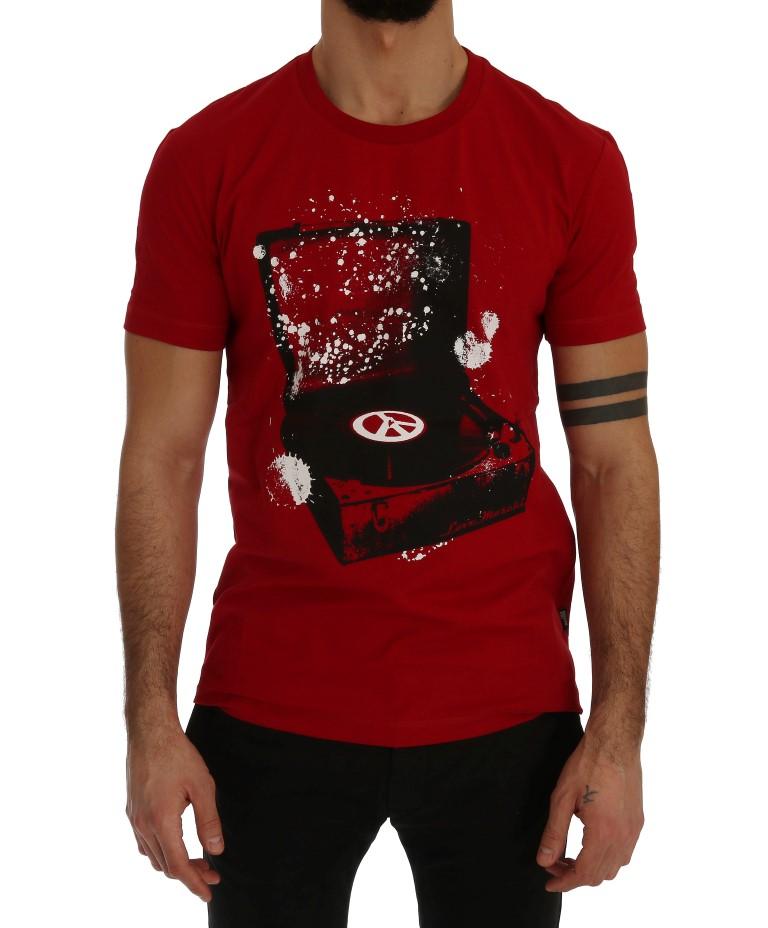 Red Motive Cotton Short Sleeve T-Shirt