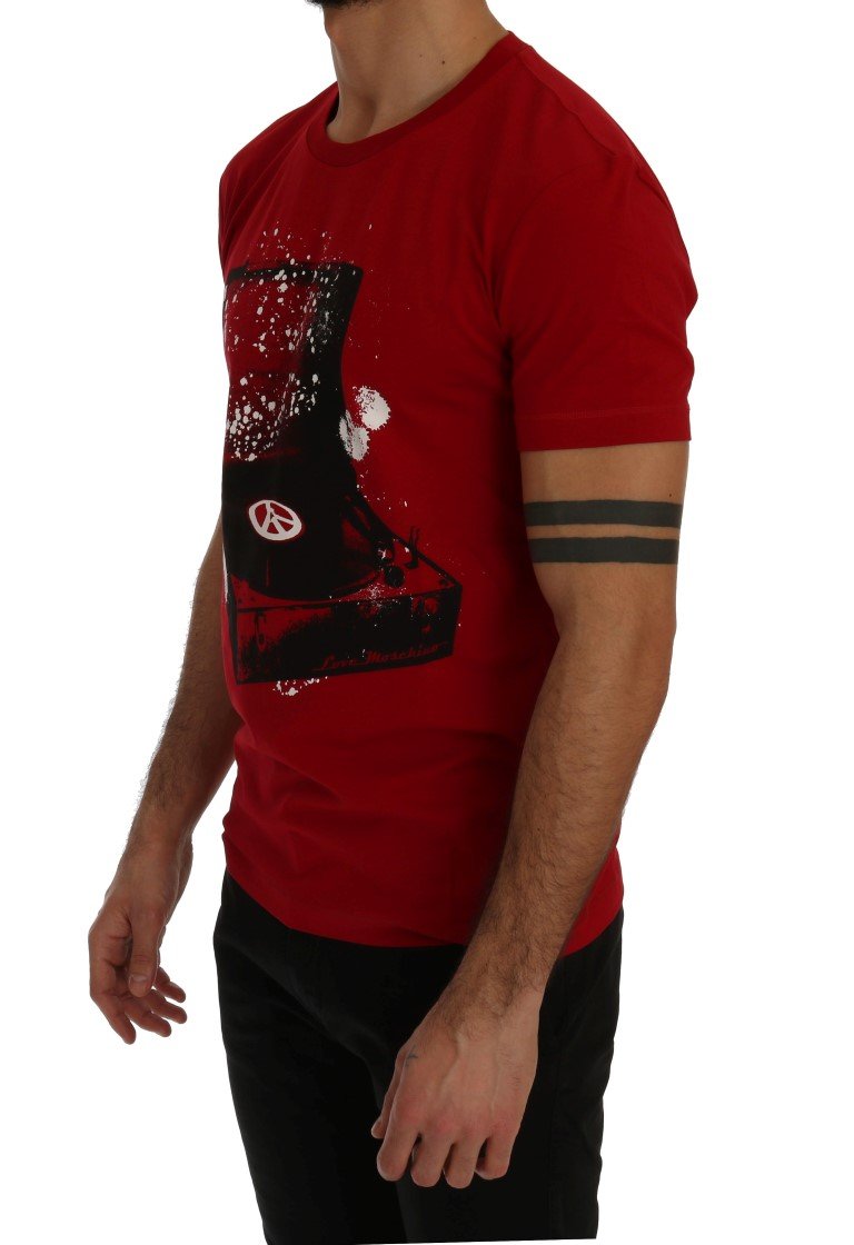 Red Motive Cotton Short Sleeve T-Shirt