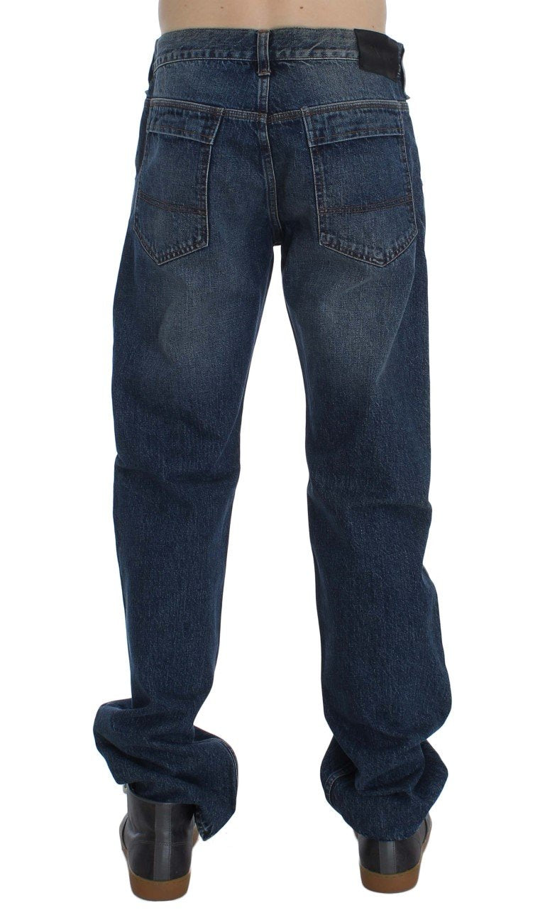Blue Wash Cotton Regular Fit Jeans