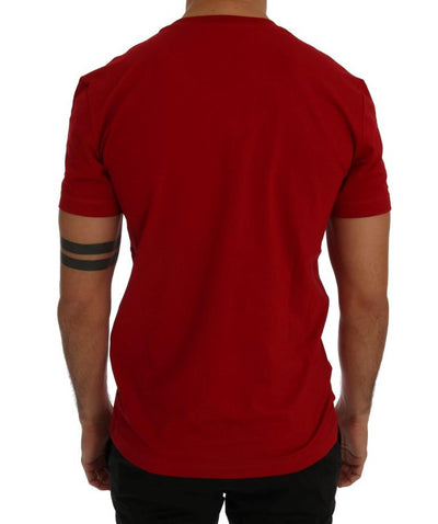 Red Motive Cotton Short Sleeve T-Shirt