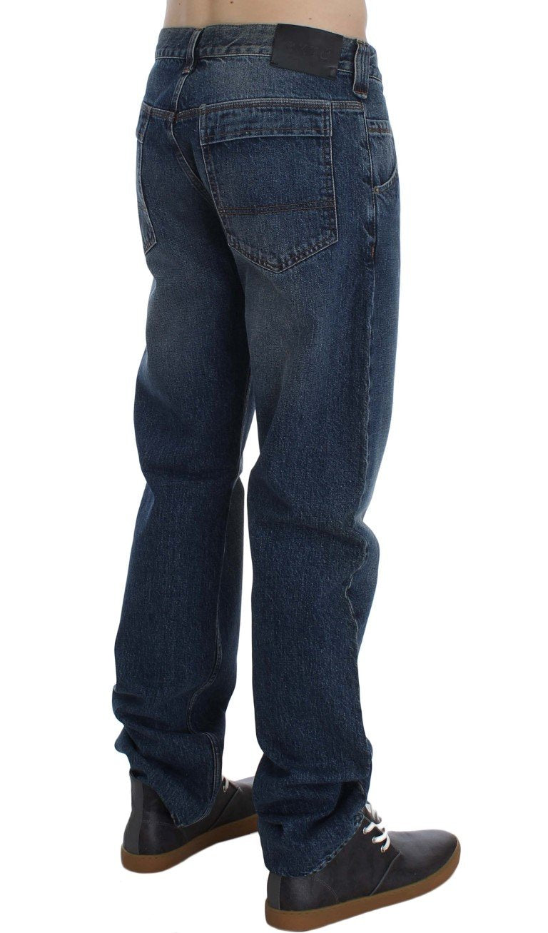 Blue Wash Cotton Regular Fit Jeans