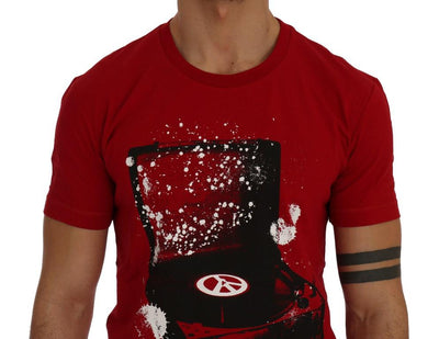 Red Motive Cotton Short Sleeve T-Shirt