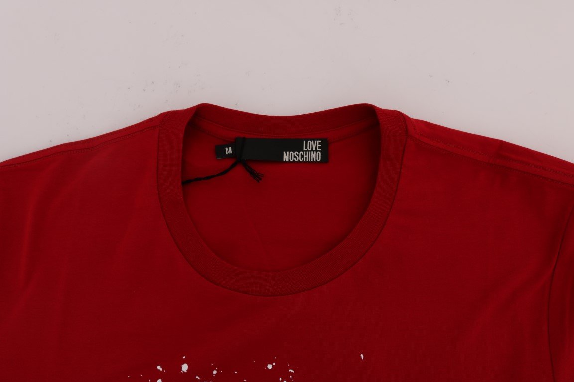 Red Motive Cotton Short Sleeve T-Shirt