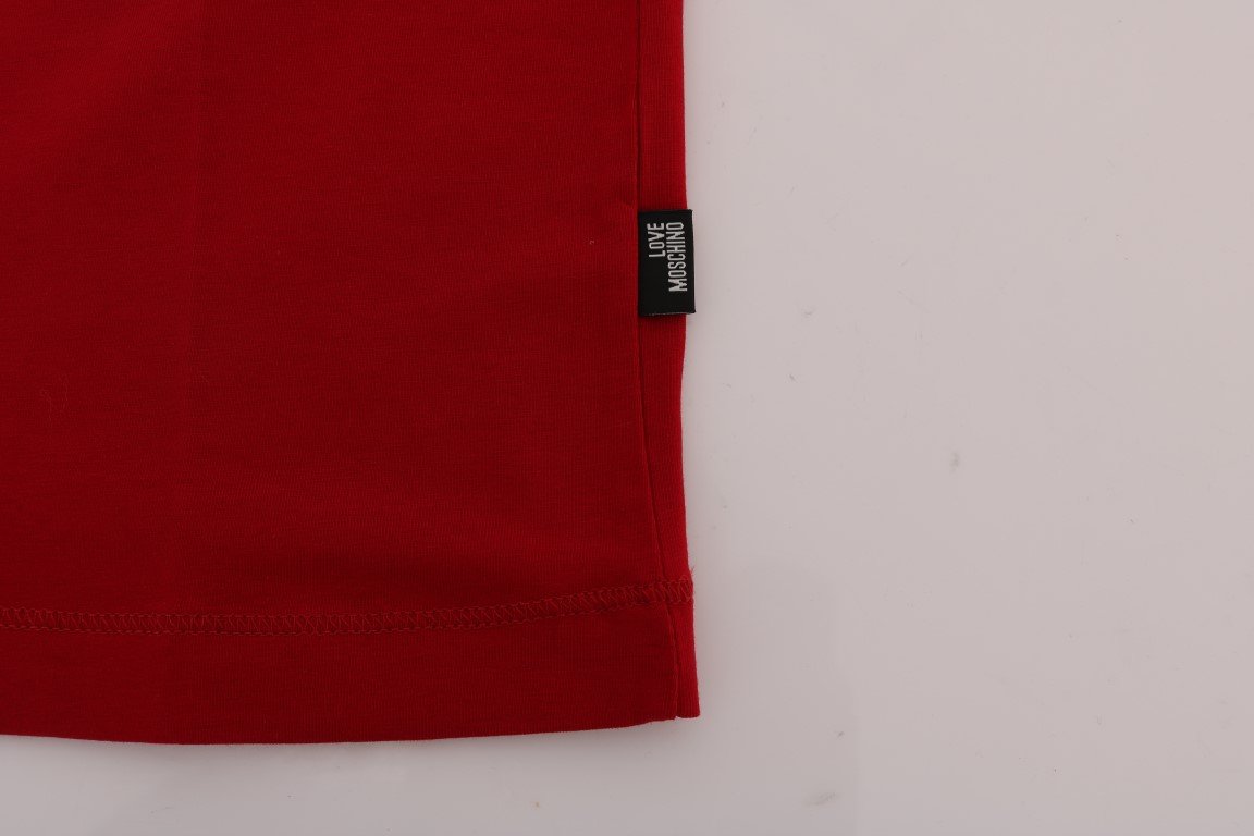 Red Motive Cotton Short Sleeve T-Shirt